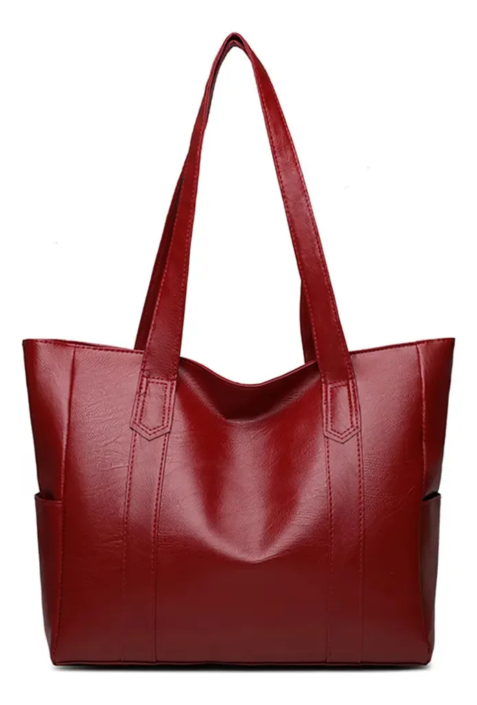 Bolsas femininas Bolsas femininas Bolsa de ombro elegante de alta capacidade em terracota Color Mange