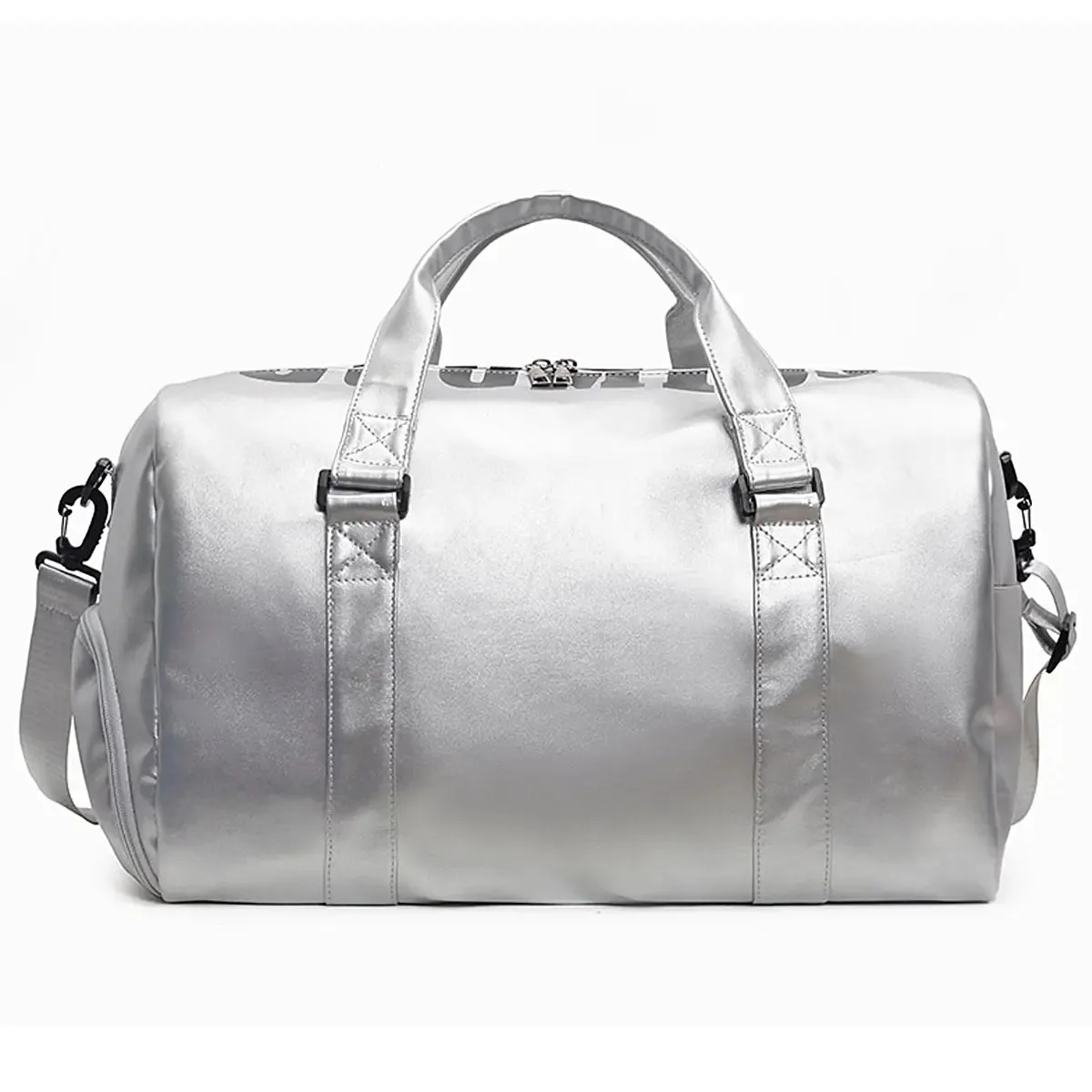 Bolsa impermeável, mochilas esportivas e de ginástica, mala de viagem impermeável ajustável em prata