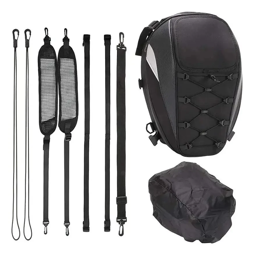 Mochila impermeável para capacete de motocicleta