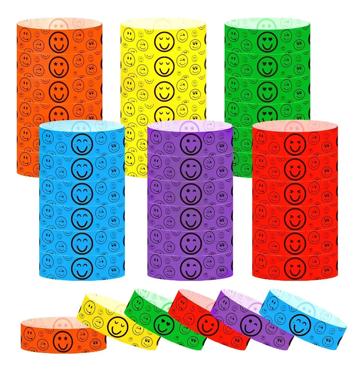 Pulseiras de identificação impermeáveis Vmimv 600 para eventos, aniversários, carnavais e bares