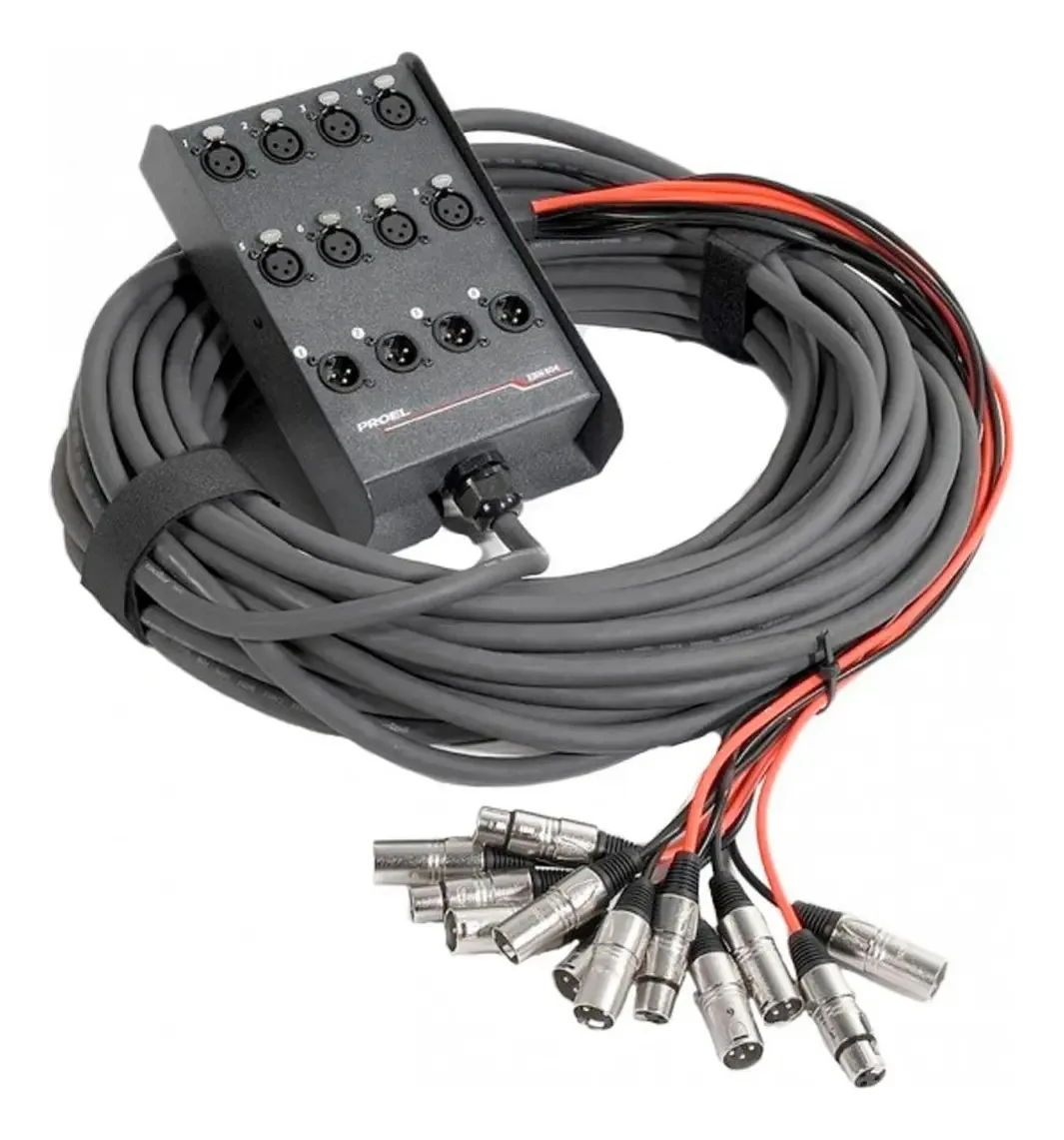 Proel Ebn804 Snake Viper 8 entradas 4 saídas 25 Mts