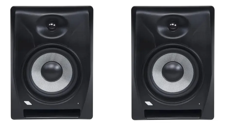 Par de monitores de estúdio Proel Eikon EK6nf de 6,5", cor preta