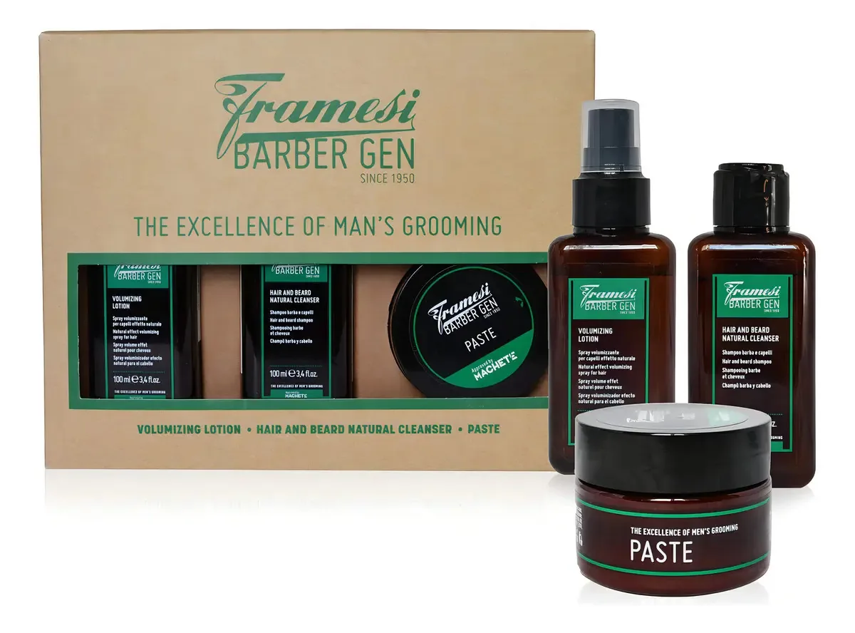 Framesi Barber Gen - Kit de higiene masculina com limpador
