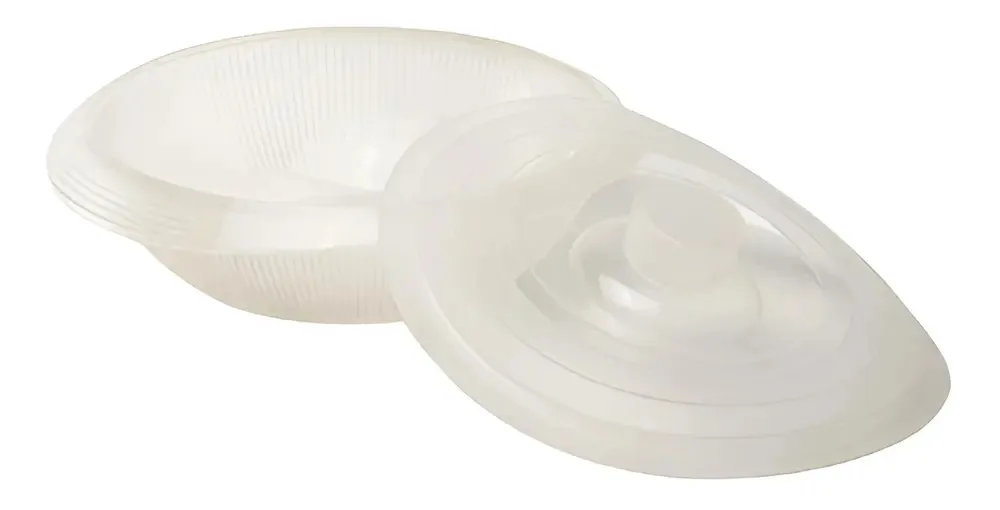 Tigela Silicone Cozimento Vapor Legumes 25cm Silikomart Branco