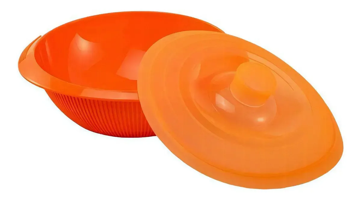 Tigela Silicone Cozimento Vapor Legumes Laranja Silikomart