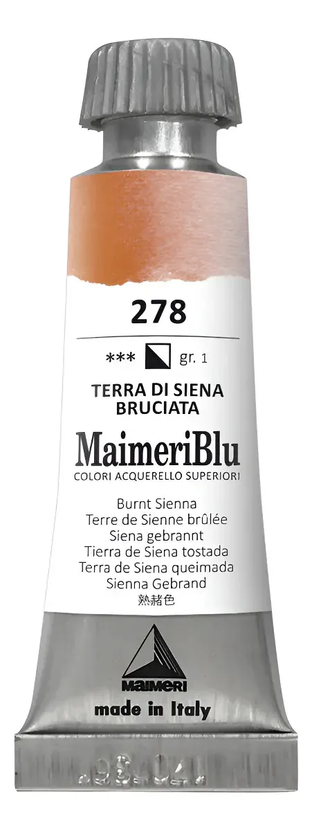 Aquarela MaimeriBlu: Tinta 12 mL Terracota para Pintura Artística