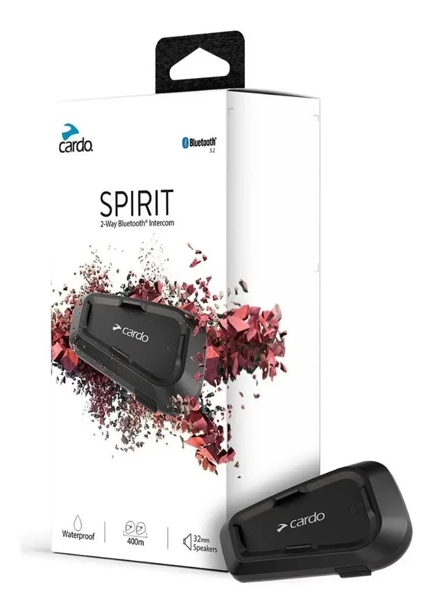 Intercomunicador Capacete Cardo Spirit Single + Boné