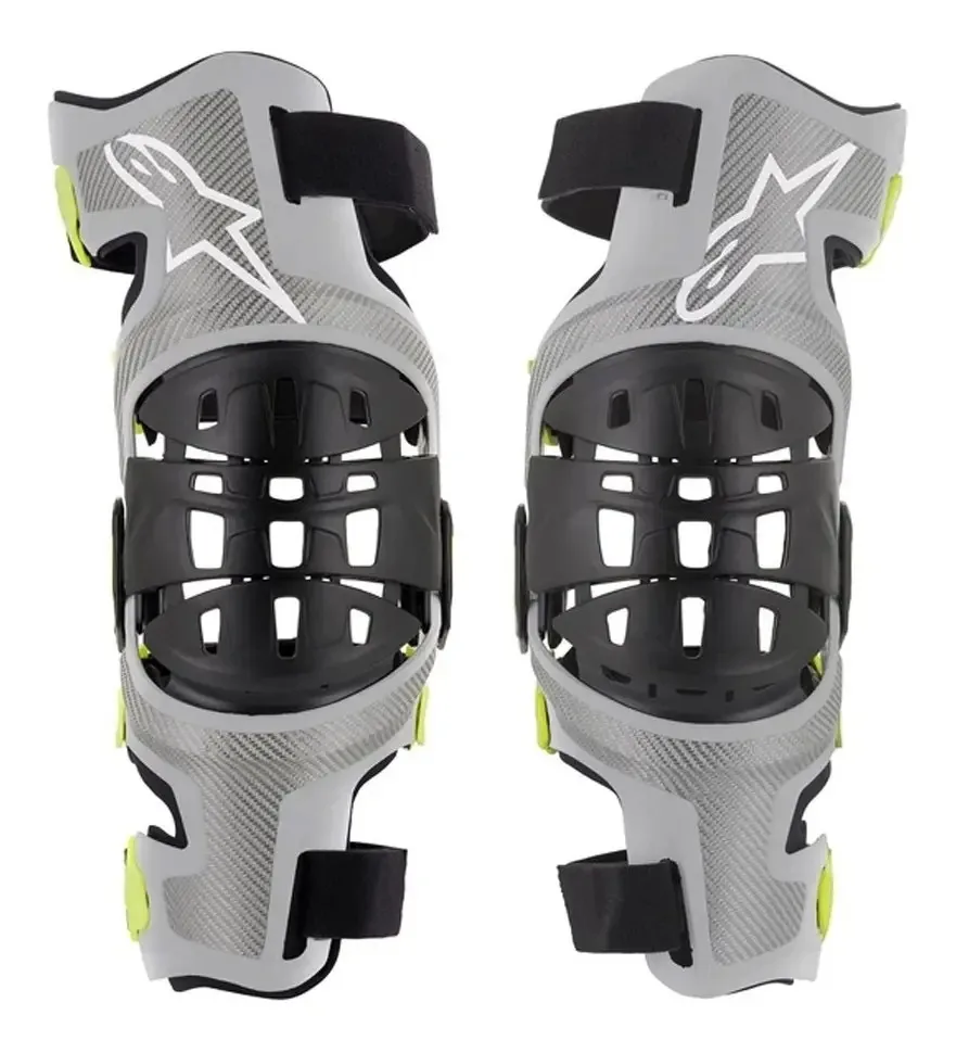 Joelheiras Alpinestars Bionic-7 Joelheiras Cor Cinza Tamanho L