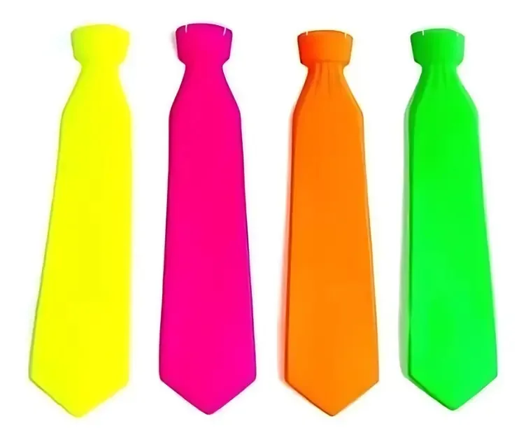 Pacote de 12 gravatas plásticas Fluor Cotillion