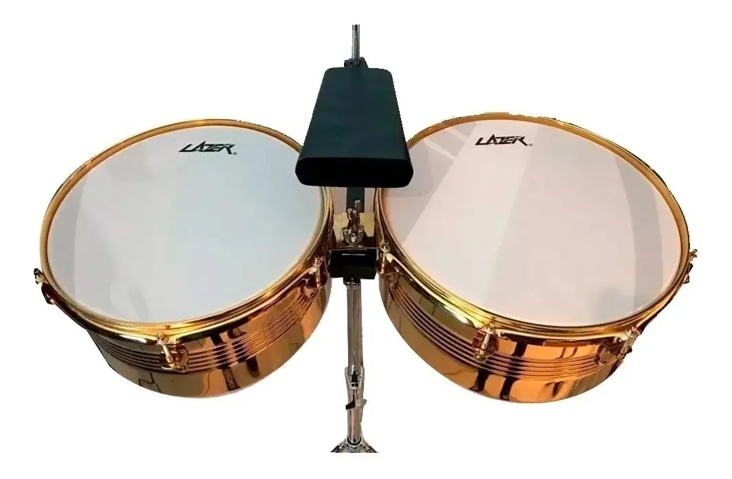 Timbal Lazer FT100g Gold 13.14 com suporte e campainha
