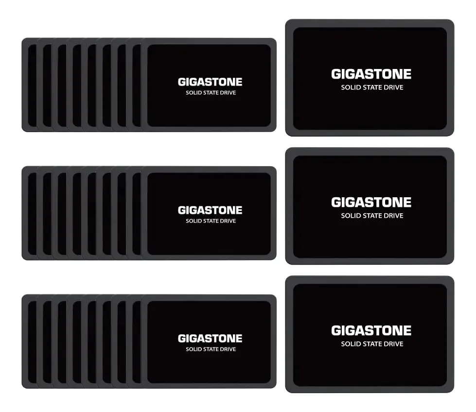 Ssd Gigastone Sata De 250 Gb, Pacote De 30 Unidades, Ssd De 2,5 Polegadas, 3d, Nand, Ssd, Cache Slc, Cache, Aumento De Velocidade De 500 Mb/s, Unidades De Estado Sólido Internas De Armazenamento De