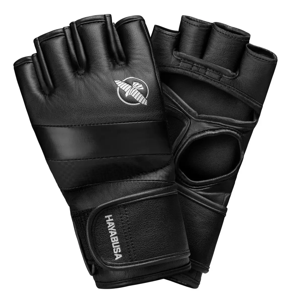 Hayabusa - Luvas de artes marciais mistas (MMA), estilo. Cor Preto