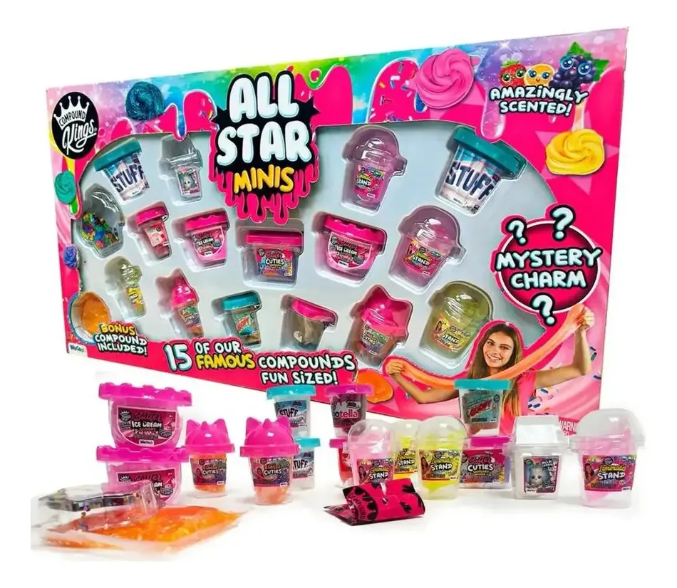 Conjunto de slime Wecool All Star Minis X15 Pack