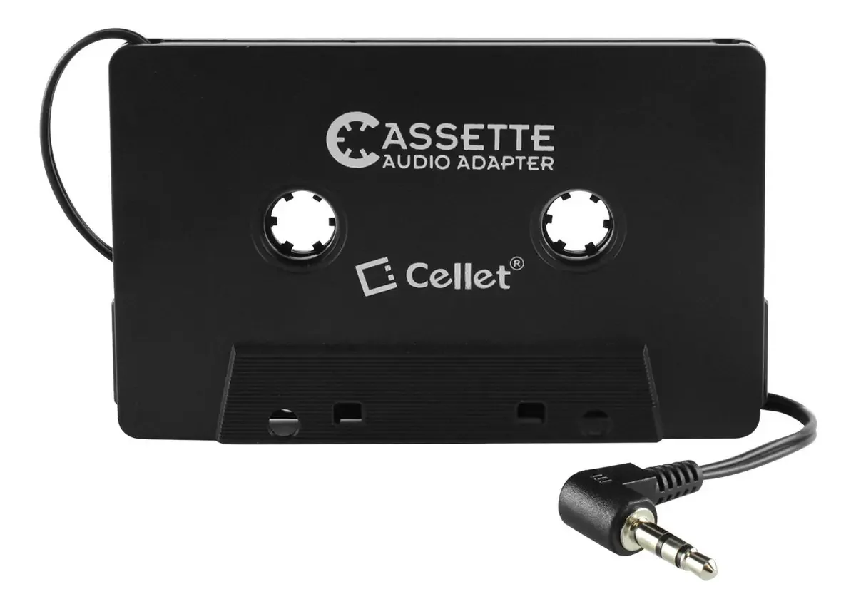 Adaptador De Cassete De Áudio Cellet Para iPhone/iPod/telefones Android/reprodutores De Mp3 e Reprodutores De Cd