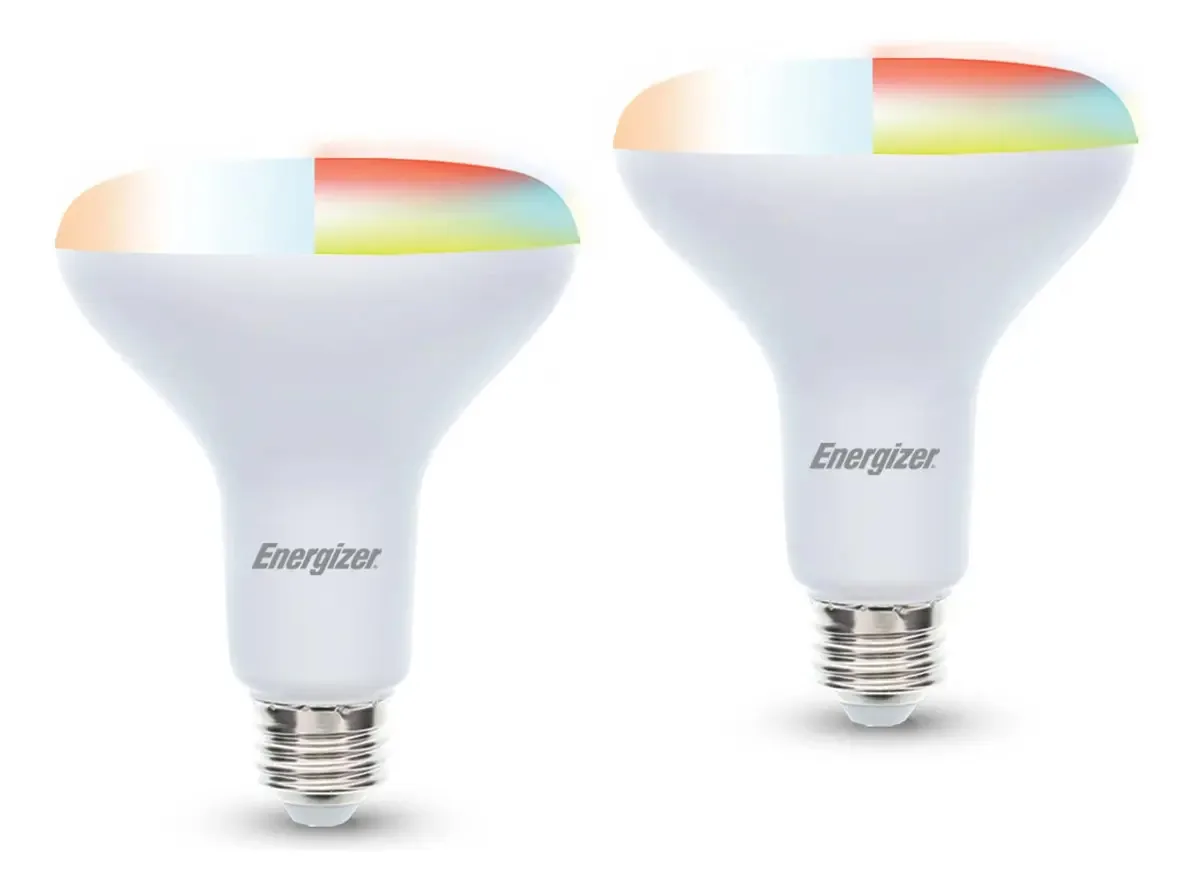 Pacote de 2 lâmpadas LED inteligentes multicoloridas Energizer