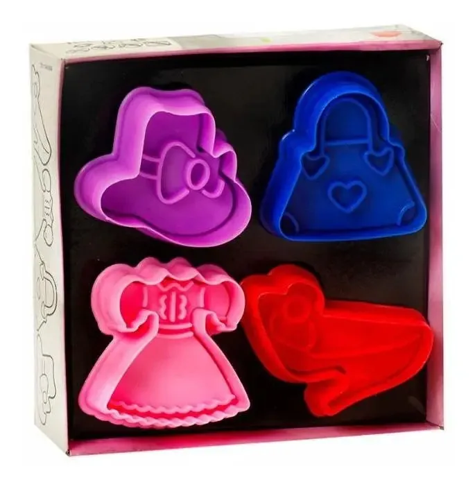Jogo 4 Modeladores Confeitaria Artesanato Silikomart