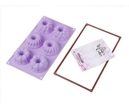 Molde de cozimento Fantasy Silicon 8x4 cm Silikomart Violet Color