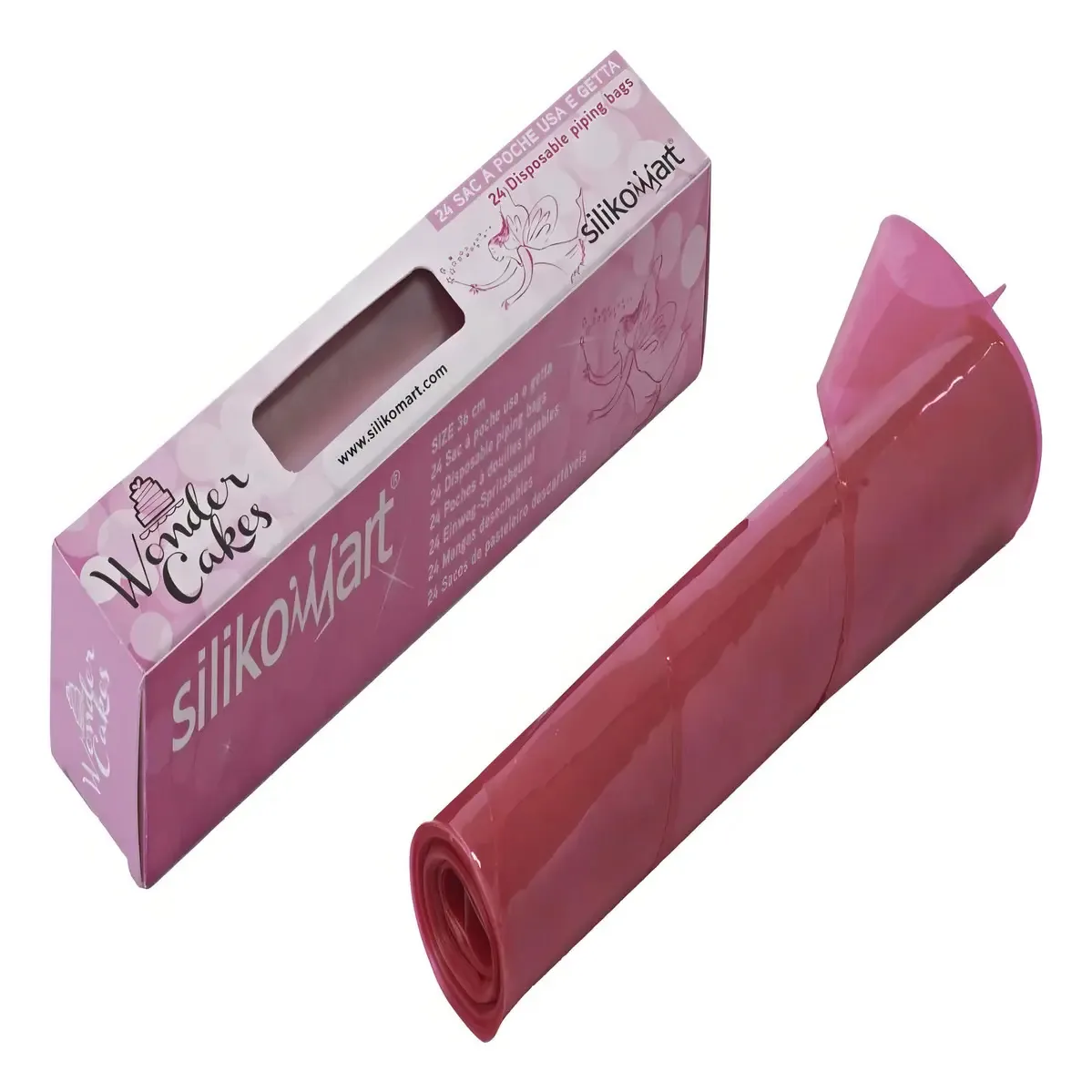Kit 48 Sacos Para Confeiteiro Descartável 36cm Silikomart