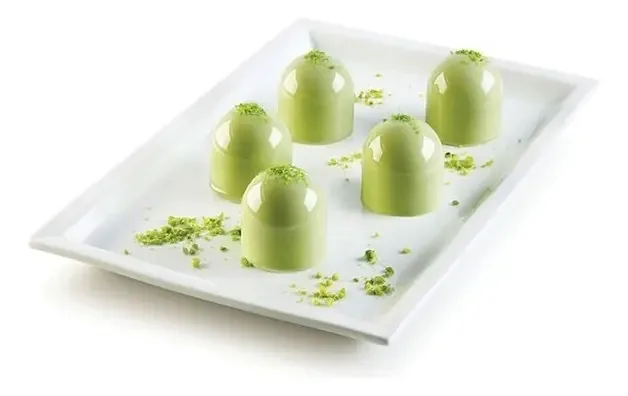 Molde de silicone para confeitaria e pastelaria Mini Puff Silikomart, cor cinza