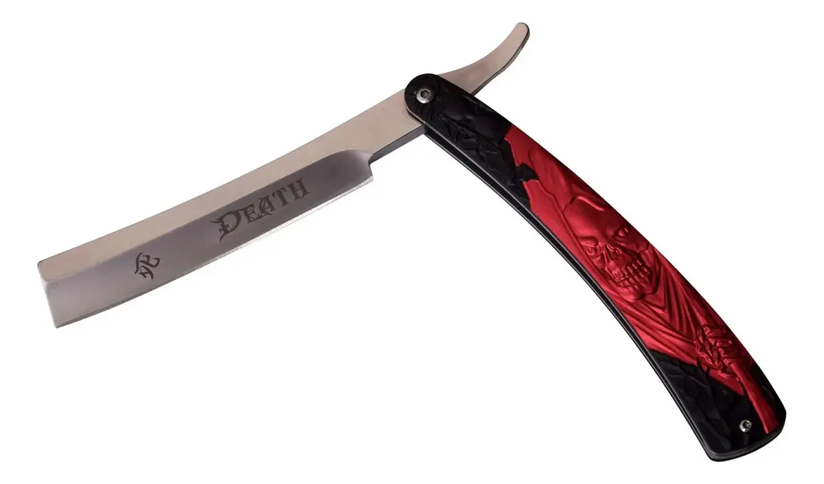 Lâmina de barbear tipo Barberry DS-016rd Dark Side Blade com lâmina de barbear