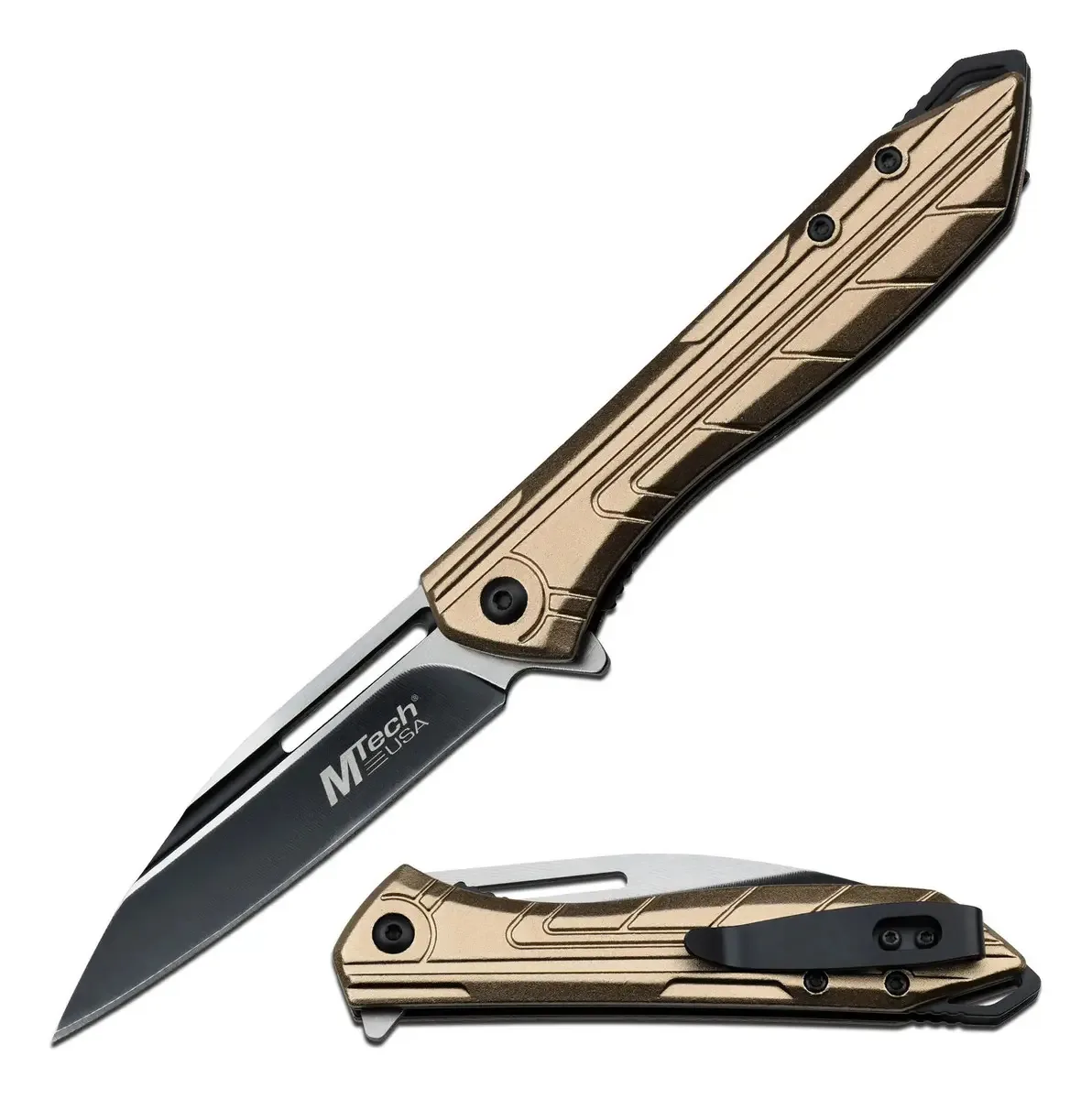 Faca de abertura assistida Mtech Usa Mt-A1204tn Mango Tan
