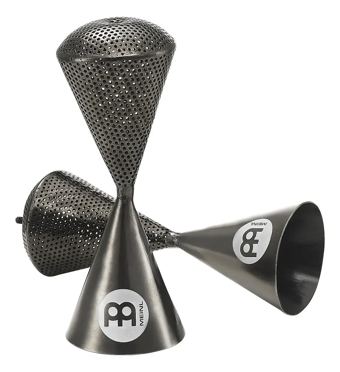 Efeito agitador de aço de percussão Meinl Cone Dark Grey
