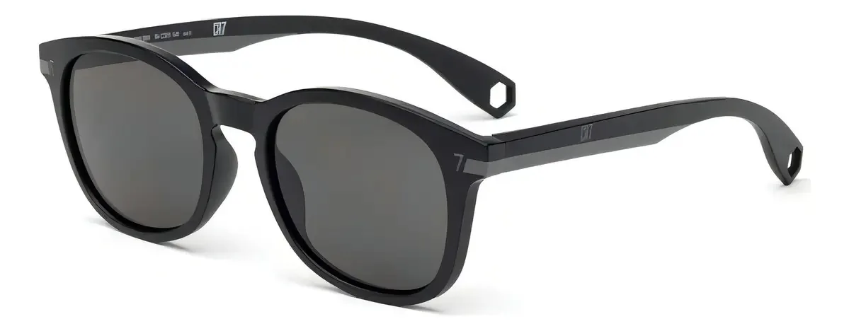 Lentes e óculos de sol Cr7 Vintage Mvp Black Cristiano Ronaldo Cor da lente cinza escuro Design Mvp002