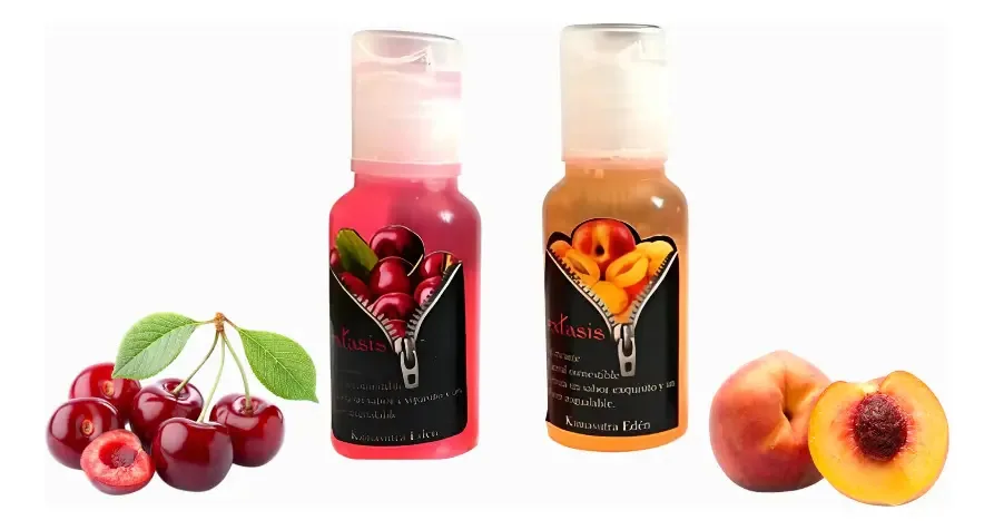 2 Lubrificantes Êxtase 15ml Efeito Térmico Vaginal Comestível Sabor Sabores