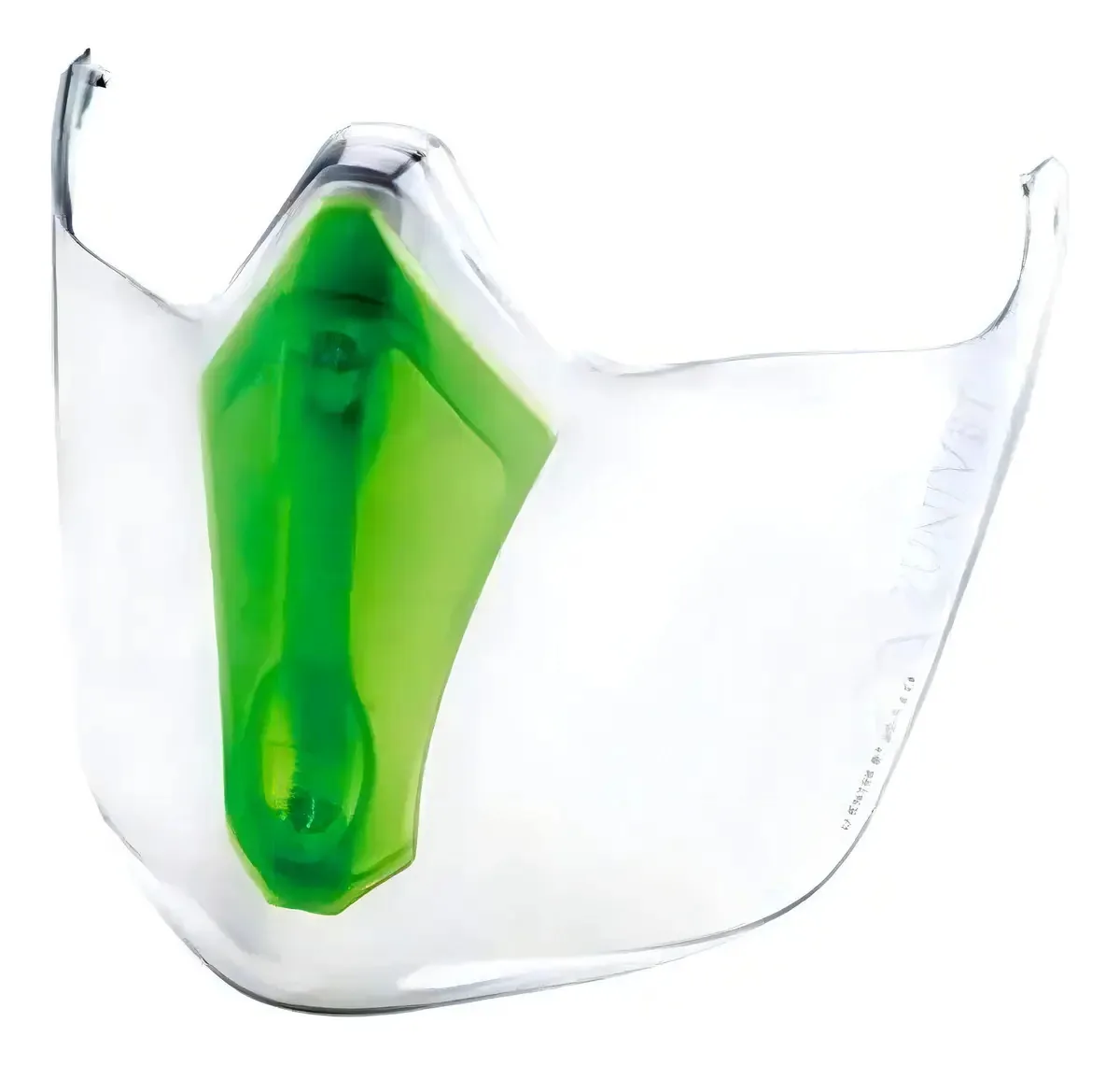Máscara de Proteção Facial Univet 6x3 Verde Policarbonato Proteção UV