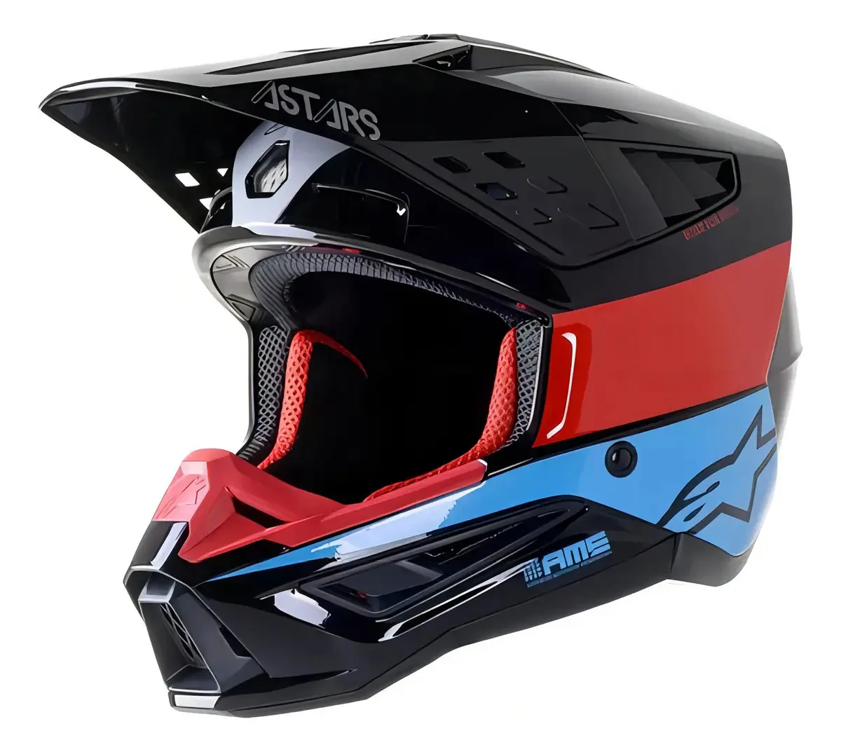 Capacete Alpinestars Motocross Supertech S-m5 - Capacete Blue Color Bond Design Capacete Tamanho M