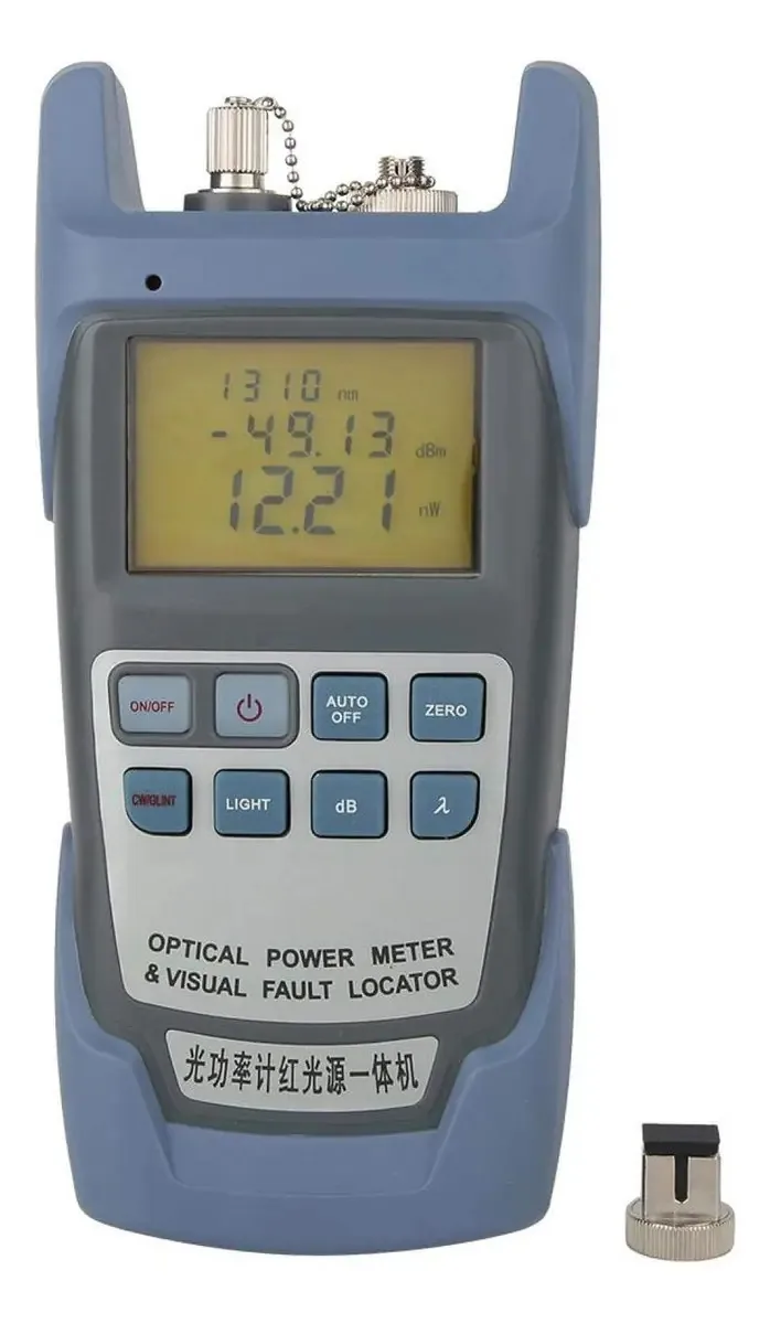 Medidor De Potência Óptica Portátil Localizador Visual De Falhas Testador De Cabo De Fibra Óptica -70 ~ + 10db Equipamento De Teste Óptico Conector Sc E Fc Para Engenharia De Comunicação Cctv