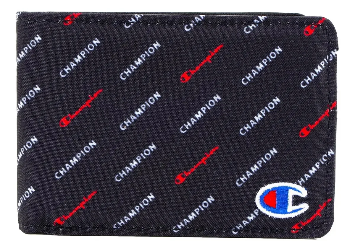 Carteira gráfica Champion, branca multicolorida