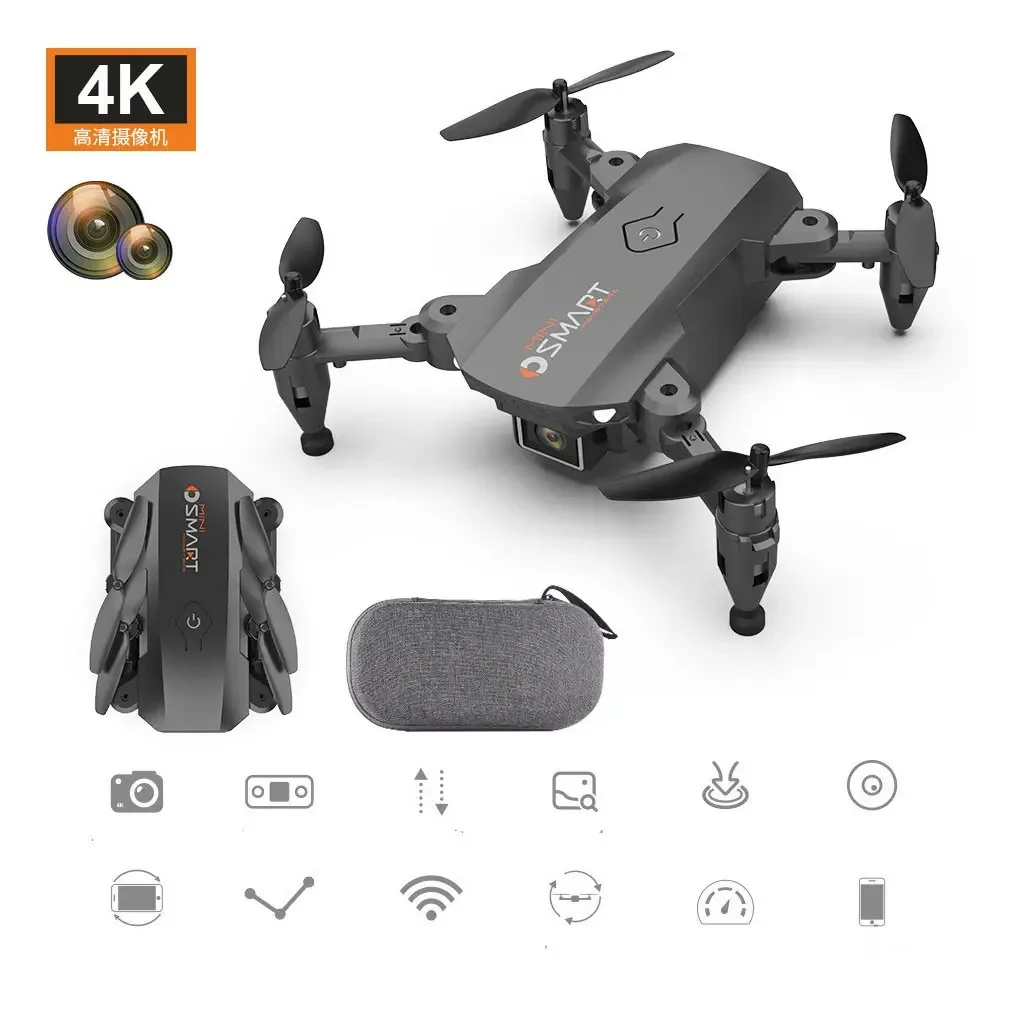 Drone De Aviação 4k Hd Pixels, Quadricóptero De Lente Dupla