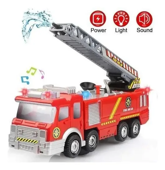 Caminhão de bombeiros Paw Patrol Caminhão de bombeiros com spray de água vermelha