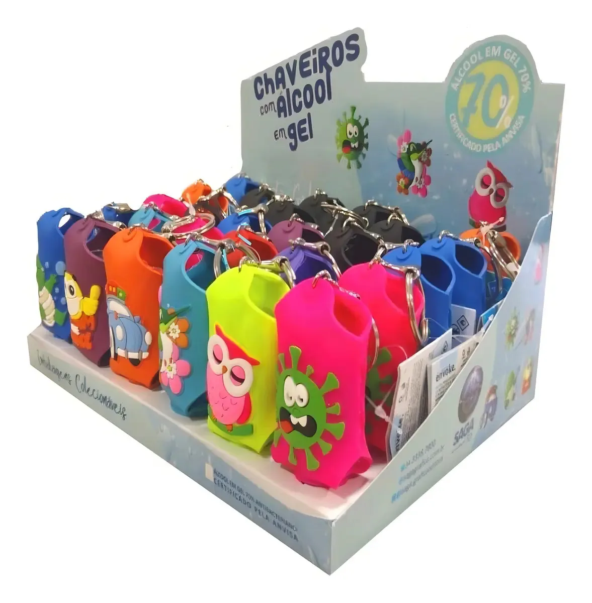 Alcool 26g Chaveiro Emborrachado