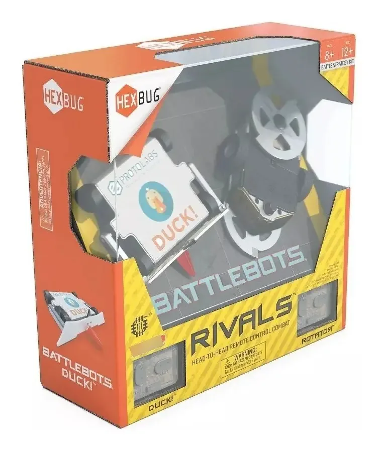 Robôs Hexbug Battlebots Rivals 5.0 (Rotor e Pato)