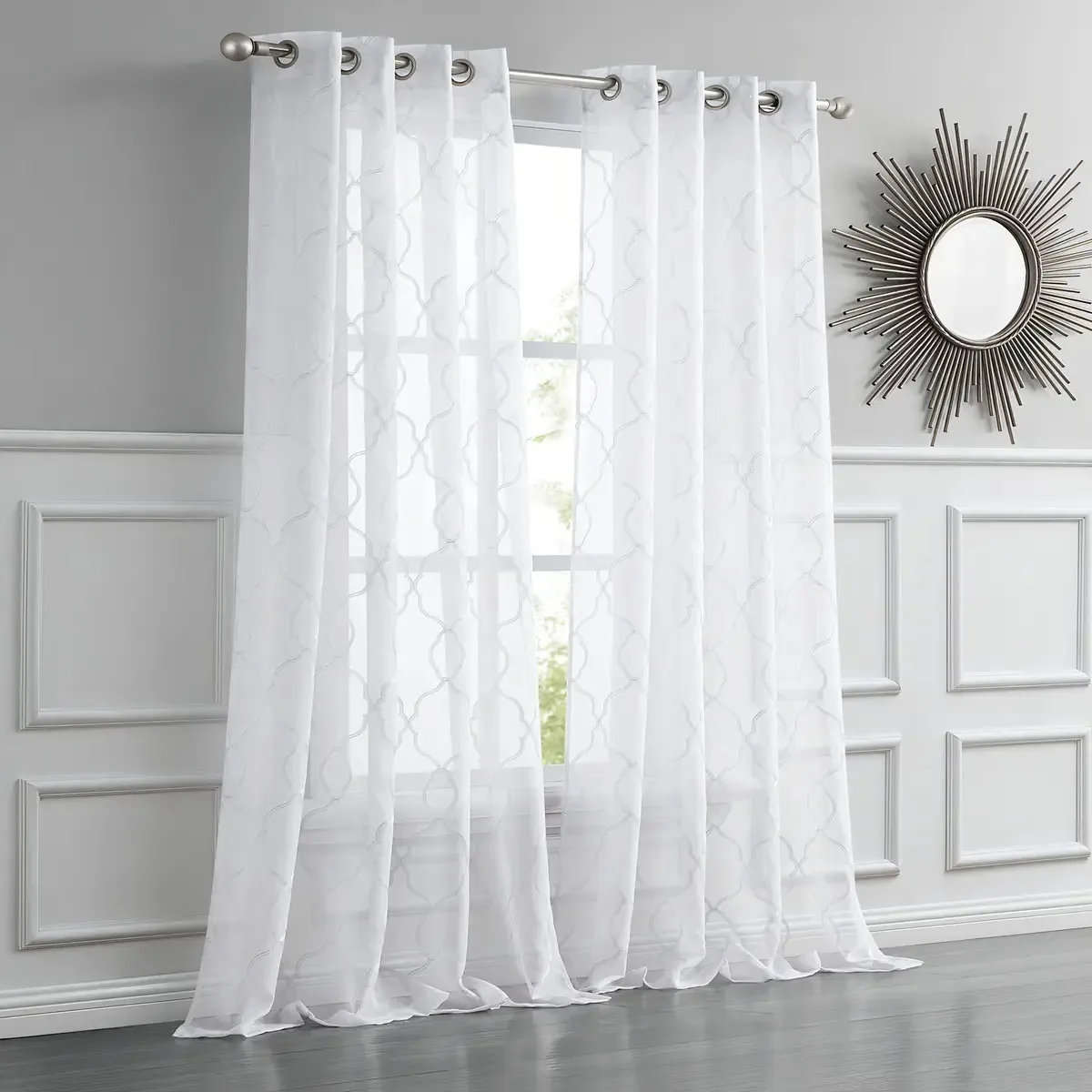 Dainty Home Springfield - Cortinas Translúcidas Cor Champan