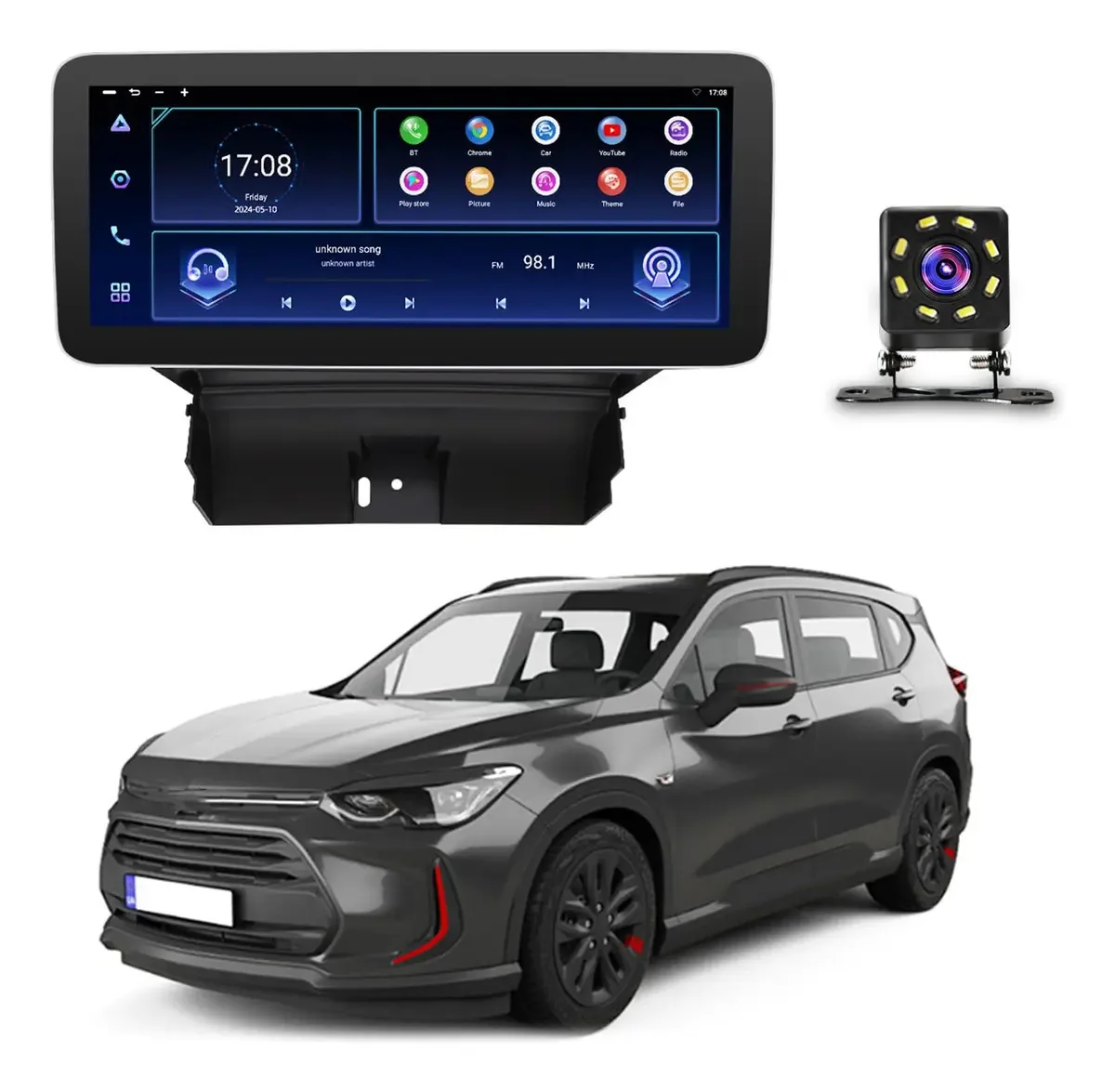 Ashoih Autorádio Com GPS Para Chevrolet Orlando 2009-2012 Bluetooth, Rádio FM/AM, Conectividade Sem Fio Para Música E Navegação, Câmera Traseira HD Incluída(size:4g - 4+64g)