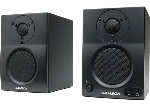 Monitor ativo Samson Mediaone Bt3 (par) Bluetooth, cor preta