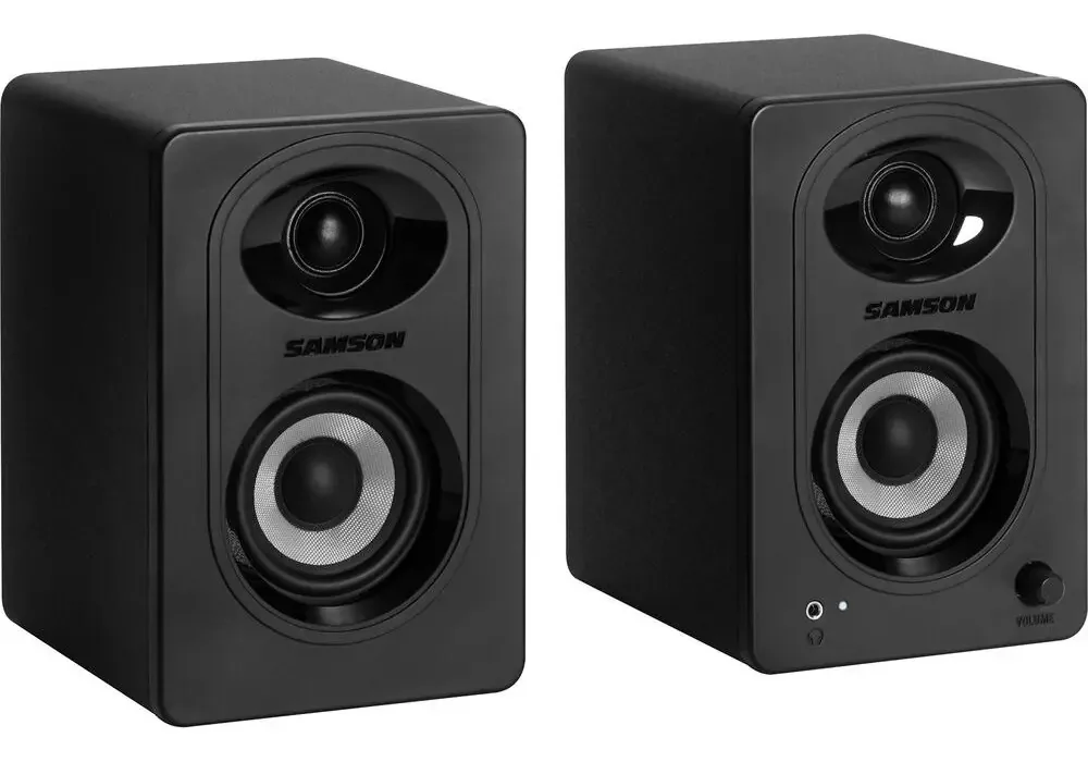 Monitores de estúdio Bluetooth ativos Samson Mediaone M30bt, cor preta