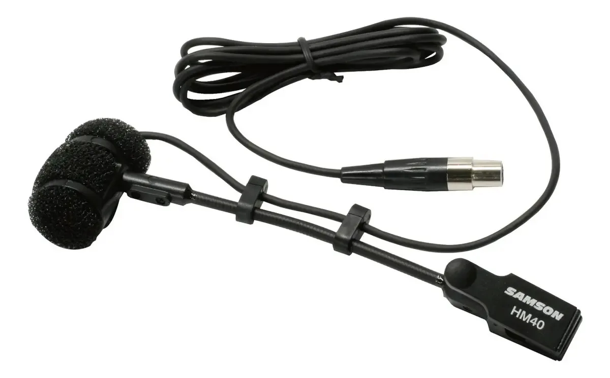 Microfone de instrumento de sopro Samson Hm40 com conector. Cor Verde escuro
