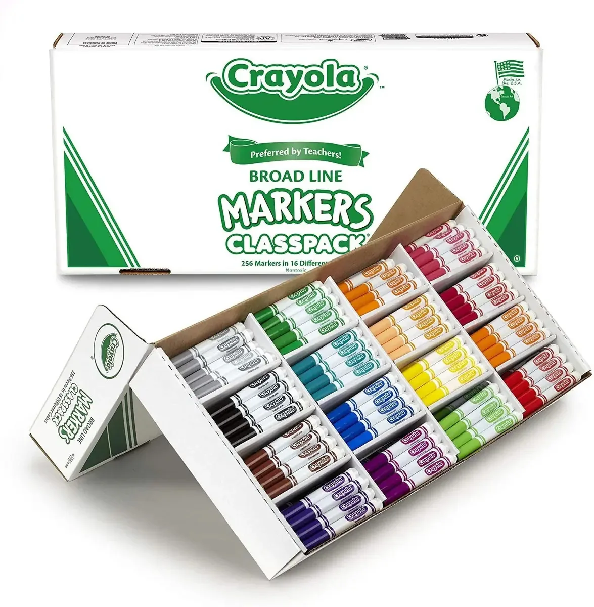 Conjunto de marcadores Crayola Ancha Point 256