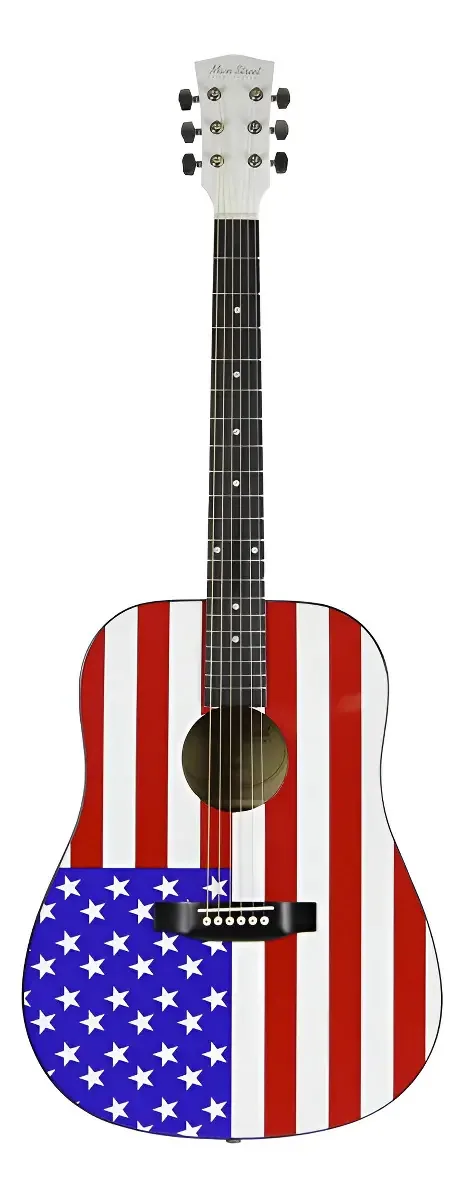 Guitarras Main Street Maaf Dreadnought - Guitarra acústica E - cor preta