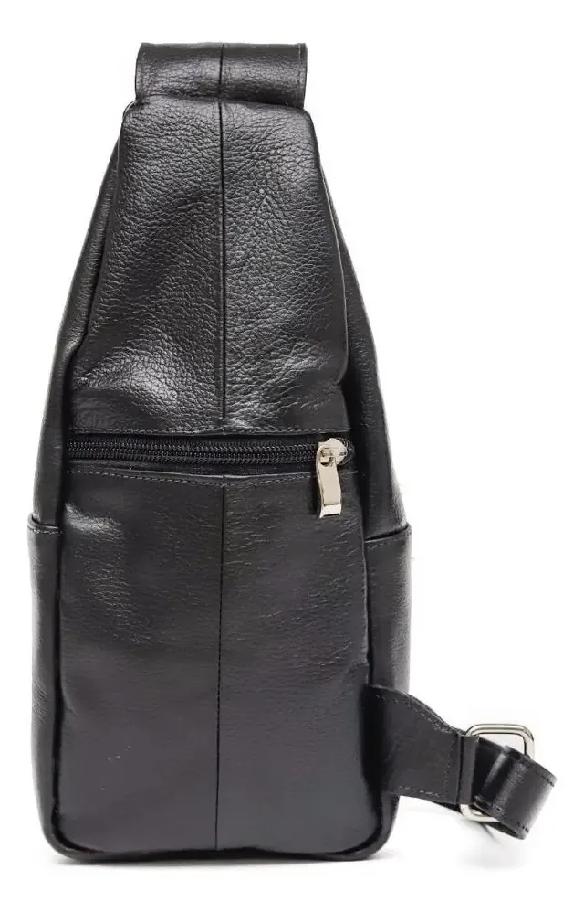 Pochete Masculina Bolsa Transversal Couro Legítimo