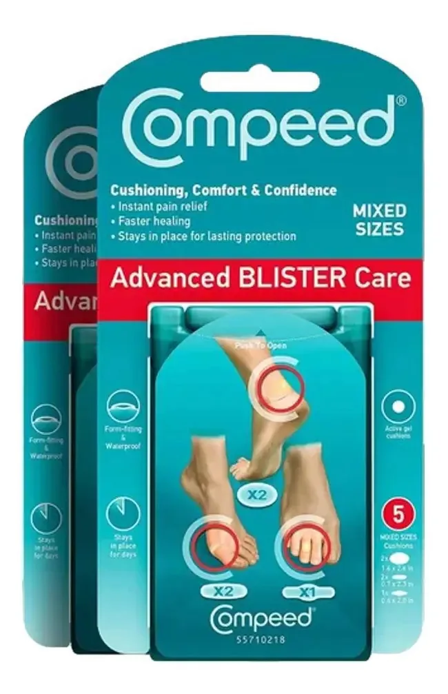 Compeed Adesivos De Prevenção De Bolhas Calcanhar 5 Unidades