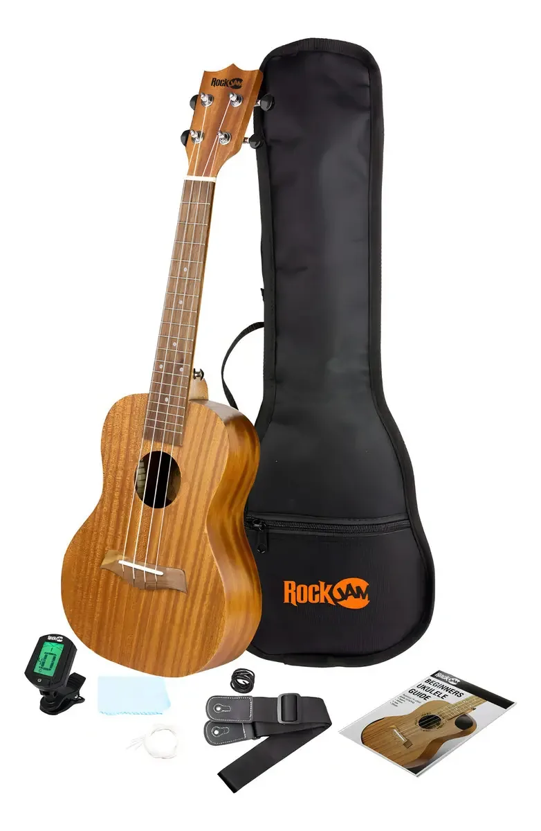 Ukulele marrom RockJam UK1-N-V