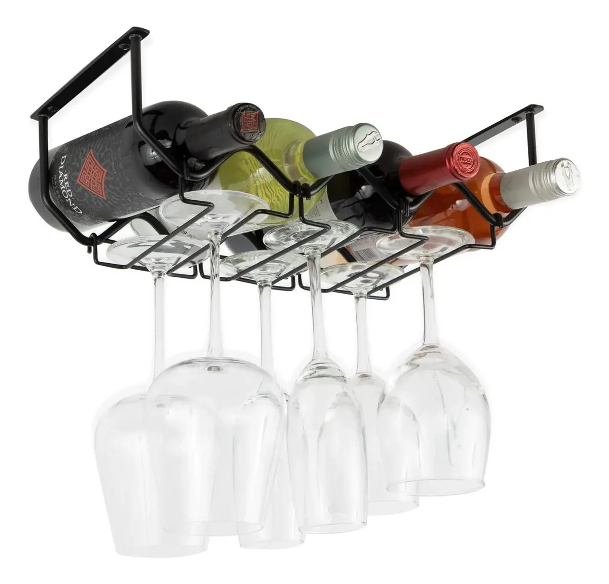 Suporte para Garrafas Wallniture Preto