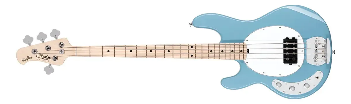 Baixo Ativo 4 Cordas Sterling Ray4 Canhoto Gloss Chopper Blue