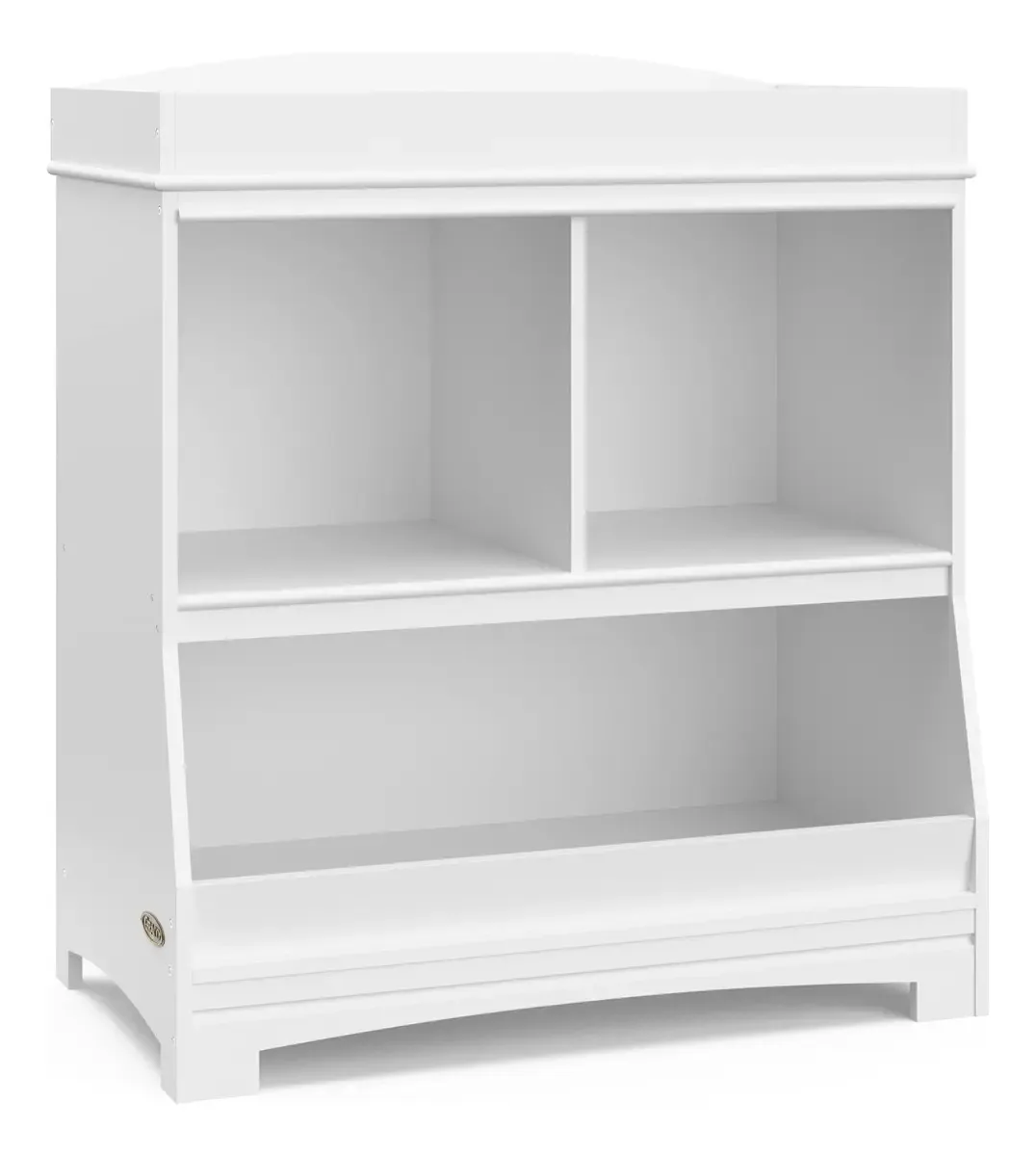 Graco Benton - Trocador Com Armazenamento (branco) - Certificado Greenguard Gold, Projetado Para Se Ajustar A Trocadores De Bebê De Tamanho Padrão, Armazenamento Para Quarto De Bebê E Quarto