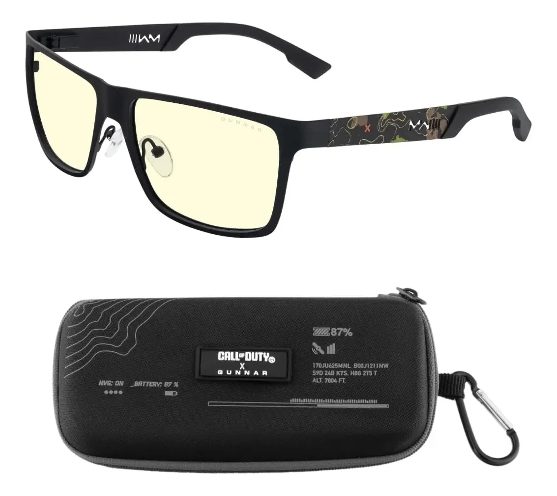 Óculos para jogos Gunnar Premium Cod Uav Edition Blue L
